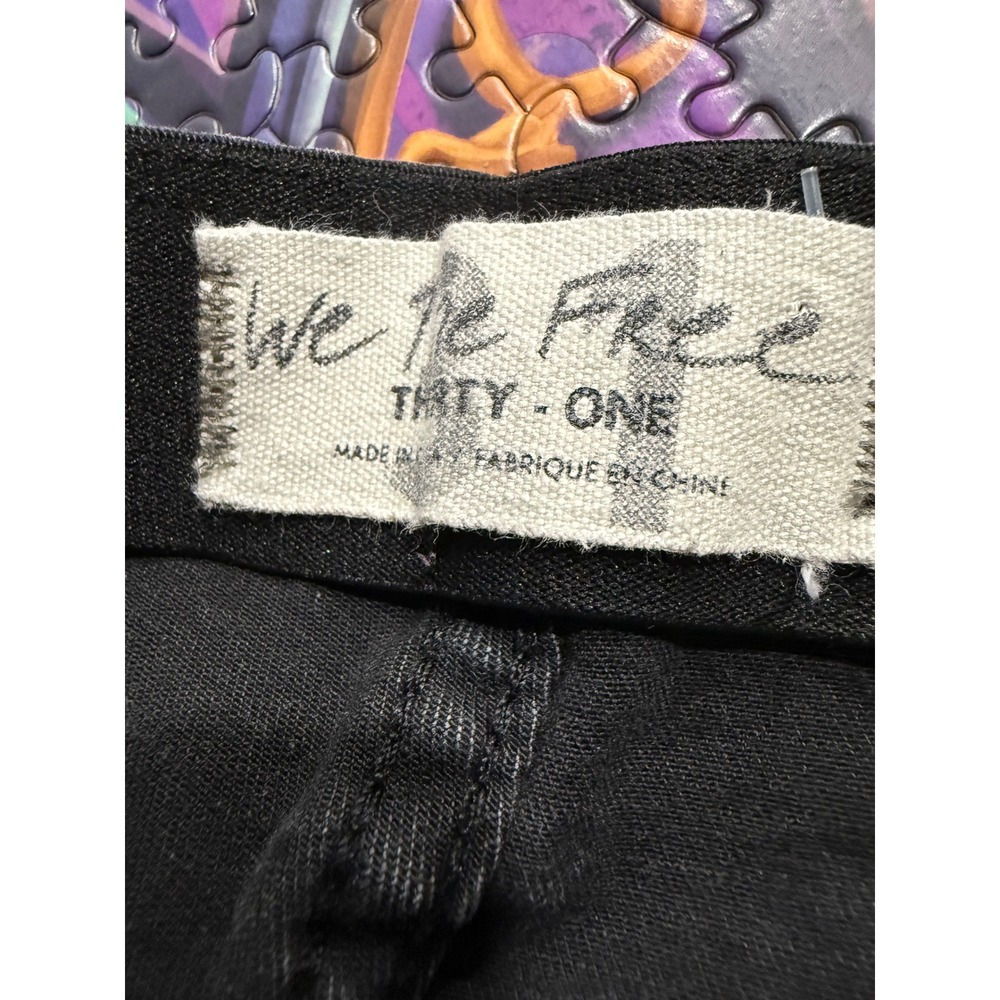 We‎ The Free Flare Leggings Black Wash High Waist Stretch Casual Women Size 31 - Picture 4 of 9